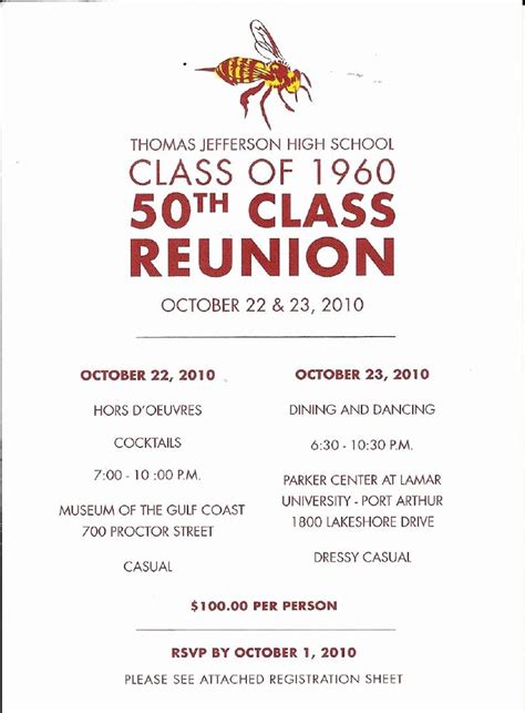 sample 50th class reunion invitations - Google Search | The help