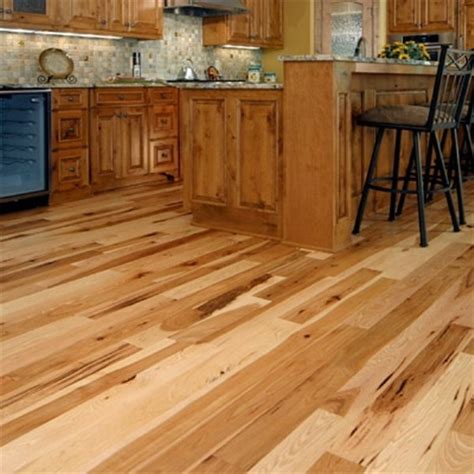 Discount 5" x 3/4" Hickory Character Natural Prefinished Solid Hardwood ...