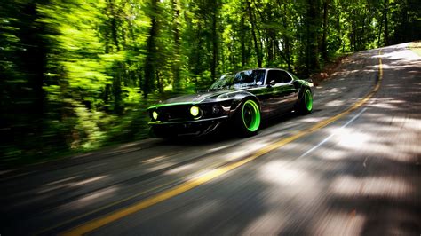 car, Ford Mustang, Ford Mustang RTR X, Road, Motion Blur, Shelby Cobra ...