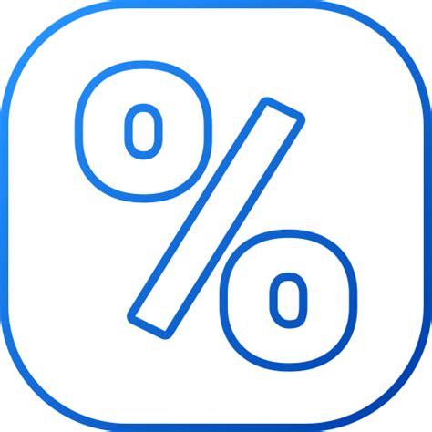 Percent Generic gradient outline icon