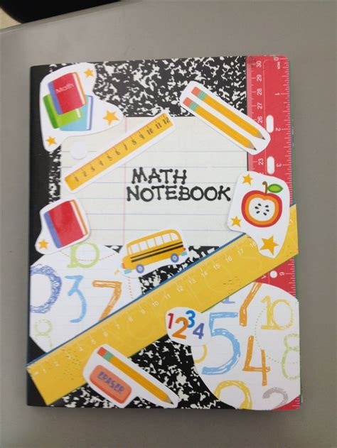 Cute Math Notebook Cover