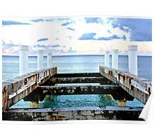 "Sunset Pier at Grace Bay" Canvas Prints by Amy McDaniel | Redbubble