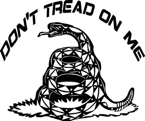 Don't tread on me gadsden vinyl decal sticker 6.94 | Etsy