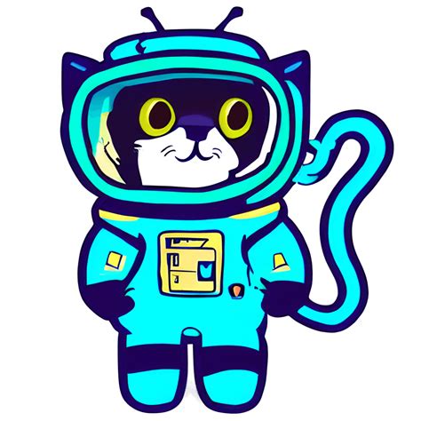 A Cat in a Space Suit · Creative Fabrica