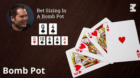 Poker Strategy: Bet Sizing In A Bomb Pot - YouTube