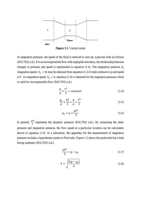 Flow Rate Measurement with Venturi Meter Experiment | CEE20003 - Fluid ...