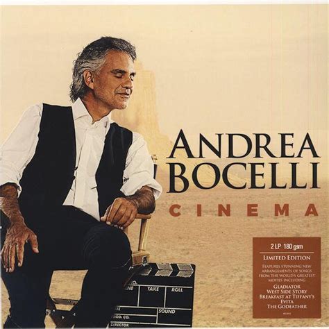 Andrea Bocelli CINEMA (LIMITED) Vinyl Record