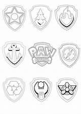 Paw Patrol Badges Coloring Pages  Paw patrol badge sketch template