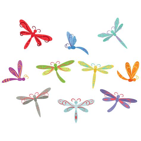 Dragonfly whimsical dragonflies set semi exclusive clip art set for | Dragonfly art, Dragonfly ...