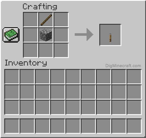 How to make a Lever in Minecraft