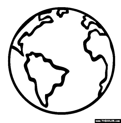 earth Free Online Coloring Pages | TheColor.com