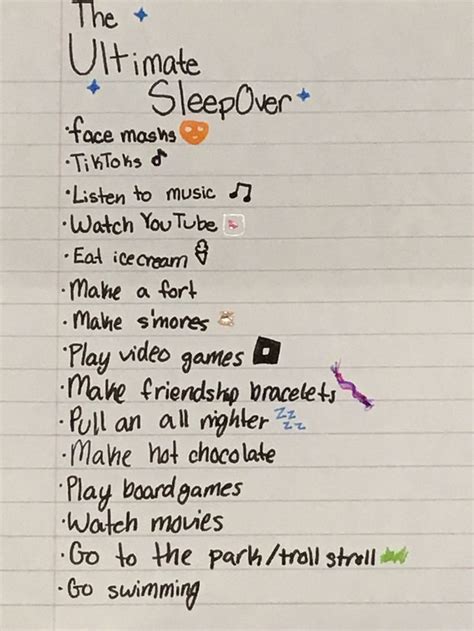 Sleepover Ideas in 2023 | Sleepover things to do, Fun sleepover ideas ...