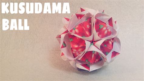 DIY - Origami Ball Instructions - Kusudama Ball