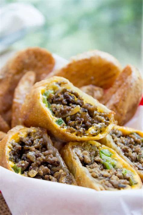 Philly Cheesesteak Egg Rolls Recipe - Dinner, then Dessert