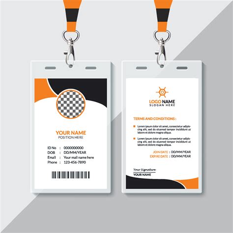 Creative ID Card Design Template 5860499 Vector Art at Vecteezy