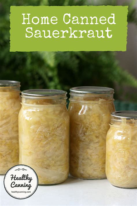 Home canned sauerkraut - Healthy Canning in Partnership with Facebook Group Canning for ...