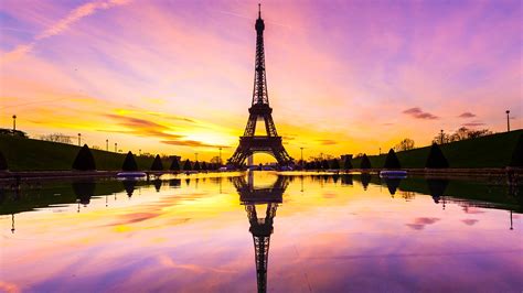 eiffel tower sunset background Paris sunset france wallpapers tower eiffel wallpaper pink - Dark ...