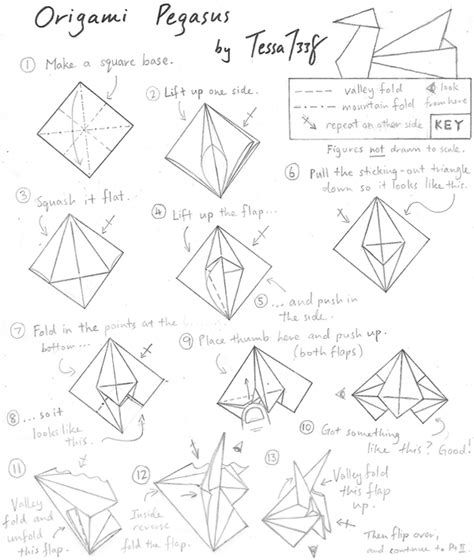 Origami Pegasus Instructions 1 by tessa7338 on DeviantArt