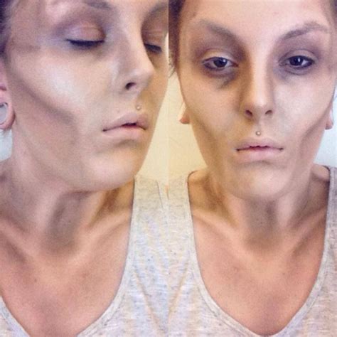 Emaciation sfx makeup | Zombie makeup, Zombie halloween makeup, Horror ...