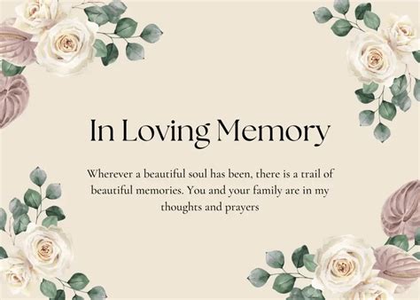 75+ In Loving Memory Quotes (Inscriptions) - The Art Of Condolence