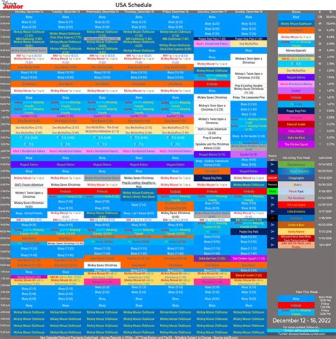 Disney Junior's Schedule! by BobCardsForever on DeviantArt