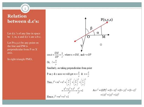 PPT - Direction Cosines & Cosine Ratios PowerPoint Presentation - ID:2928441