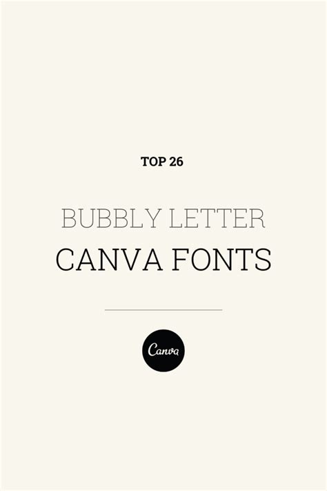 26 Bubble Canva Fonts That’ll Make Your Design Pop | Goofy Designer