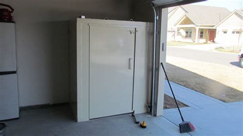 Tornado Storm Shelter (Saferoom) installed in Garage - Protection ...