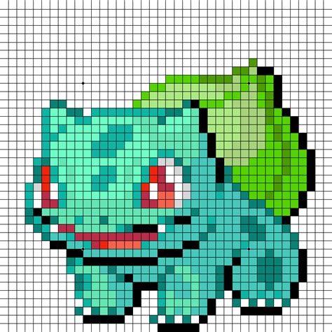 dit was mijn 2e pixel art het is de pokemon bulbasaur | Pokemon cross stitch, Pixel art pokemon ...