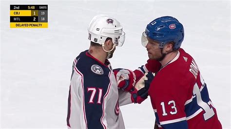 Nick Foligno vs. Max Domi Fight (Feb. 19, 2019) - YouTube