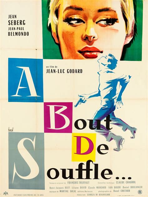 Breathless (1960) dir. Jean-Luc Godard | Jean luc godard, Film poster ...