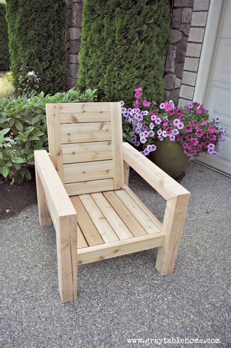 DIY Modern Rustic Outdoor Chair | Ana White