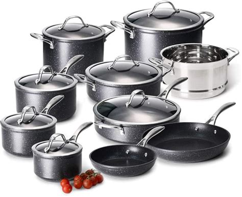 ProCook Professional Granite Non-Stick Cookware Set - 10 Piece ...