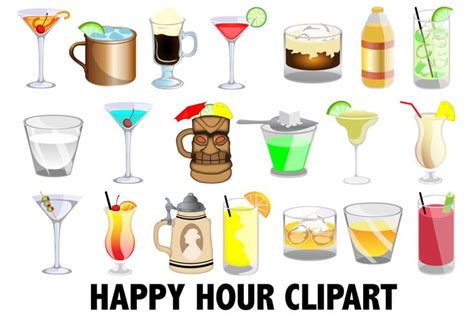 Happy Hour Clipart Graphic by Mine Eyes Design · Creative Fabrica ...