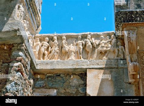 Detailes of the Temple of Hadrian, Ephesus,Turkey Stock Photo - Alamy