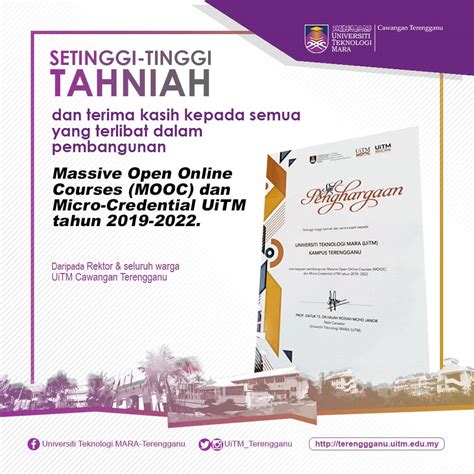 Tahniah dan terima kasih kepada semua yang terlibat dalam pembangunan Massive Open Online ...