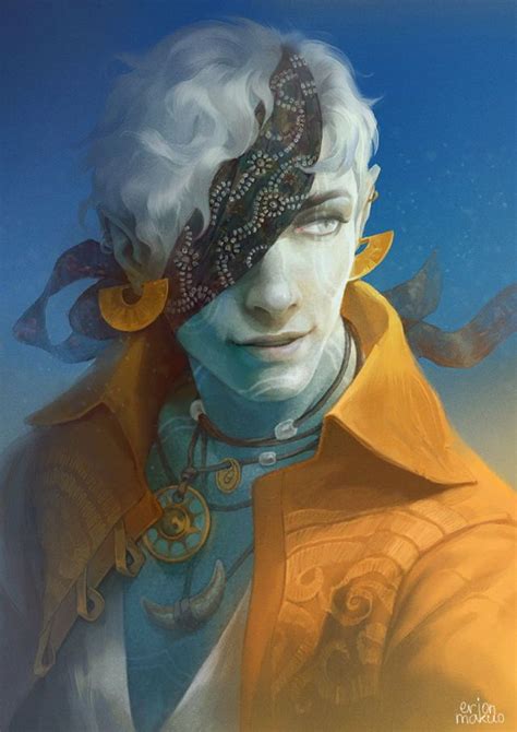 Male Water Genasi Male Character, Fantasy Character Art, Fantasy Rpg ...