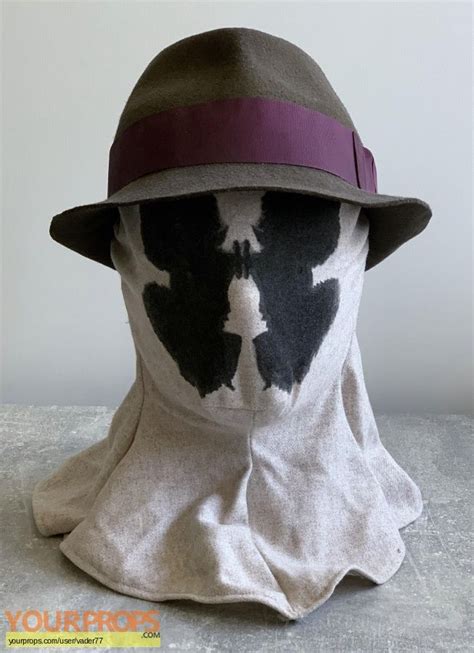 Watchmen Rorschach DC mask (wearable) with hat replica movie prop ...