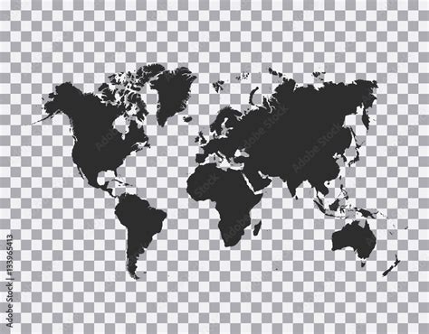 Political World Map vector Illustration. Stock Vector | Adobe Stock