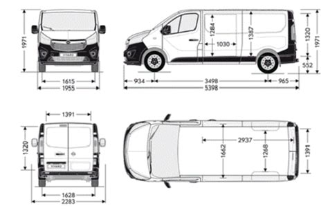 Vauxhall Vivaro Sizes - 01200 427899 INSIDETRACK@HOTMAIL.CO.UK