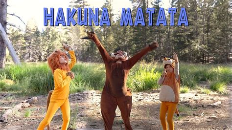 Video THE LION KING "Hakuna Matata" Live Action by Martin (8) and Miriam (5) @ kids'music