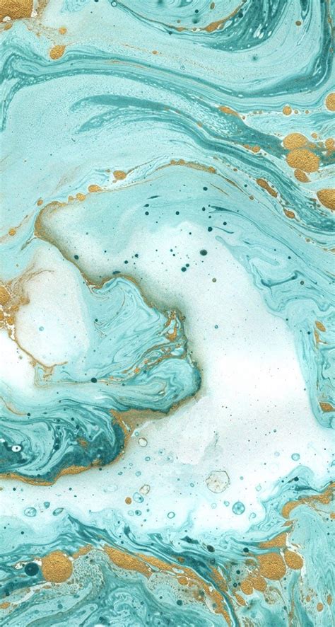 Teal gold marble iPhone wallpaper background lockscreen | Абстрактное ...