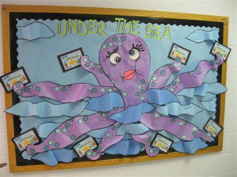 Under The Sea Bulletin Board/ Sherrine Albornoz/ Octopus | Sea bulletin board, Bulletin boards ...