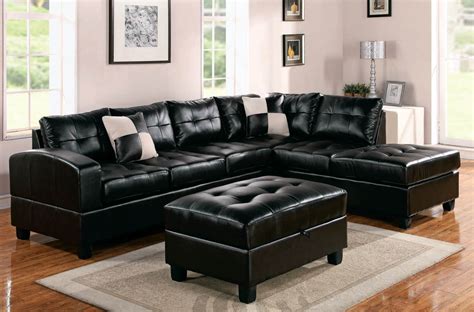 Black Leather Sofa Sectional | abmwater.com