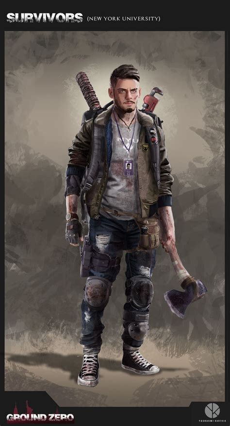 ArtStation - GROUND ZERO- Protagonist ( New York university survivor ...