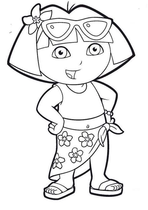 Pin on Dora the Explorer Coloring Page