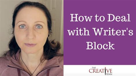 How to Deal with Writer's Block | The Creative Penn