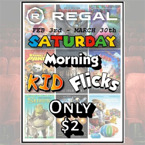 Solomon Pond Mall ::: Regal Cinemas Saturday Morning Kid Flicks