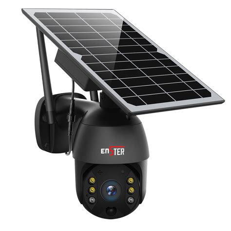 ENSTER Outdoor Pan Tilt Solar Powered Wireless Security Camera_Solar ...