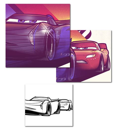 Disney/Pixar Cars 3 | Poster Art on Behance